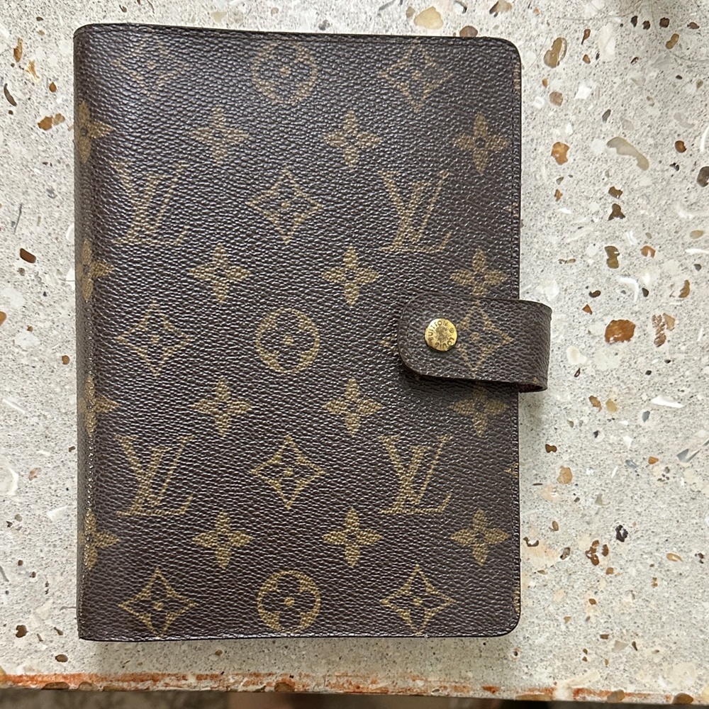 Louis Vuitton Brown Monogram agenda Cover